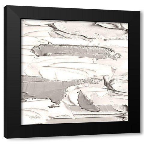 Paint Daubs 1 Black Modern Wood Framed Art Print with Double Matting by Stimson, Diane