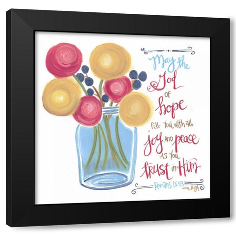 God Of Hope Black Modern Wood Framed Art Print with Double Matting by Butson, Erin