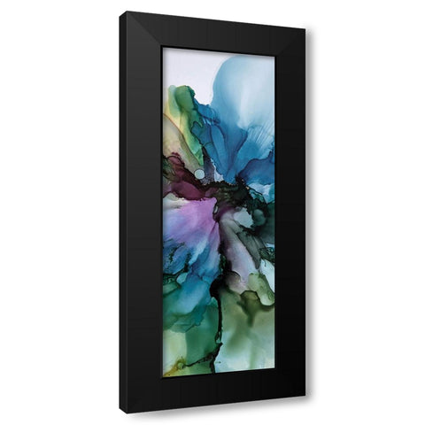 Vibrant Floral 1 Black Modern Wood Framed Art Print by Debs, Emma Catherine