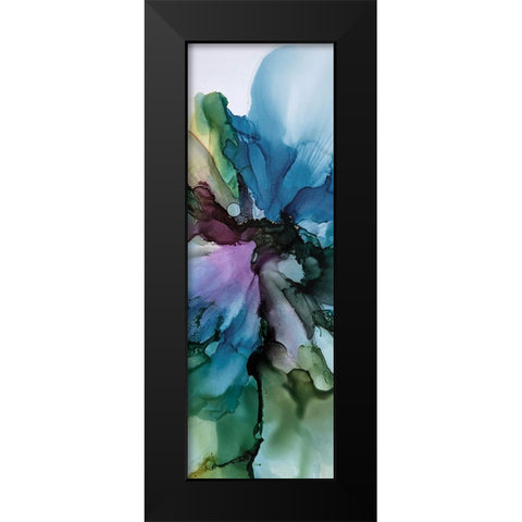 Vibrant Floral 1 Black Modern Wood Framed Art Print by Debs, Emma Catherine