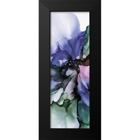 Vibrant Floral 2 Black Modern Wood Framed Art Print by Debs, Emma Catherine