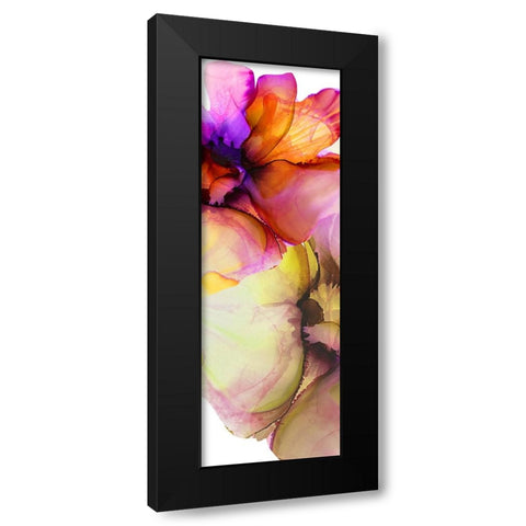 Vibrant Pink Florals 2 Black Modern Wood Framed Art Print with Double Matting by Debs, Emma Catherine