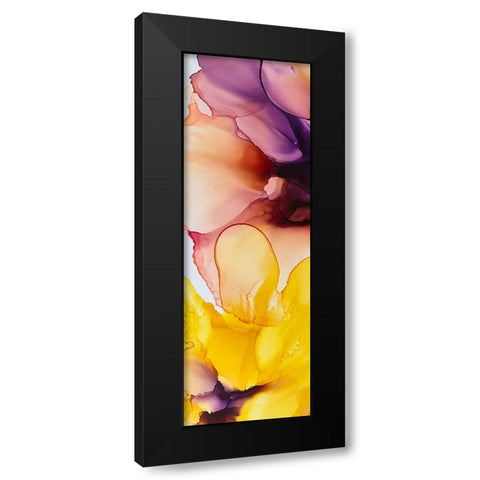 Vibrant Pink Florals 3 Black Modern Wood Framed Art Print with Double Matting by Debs, Emma Catherine