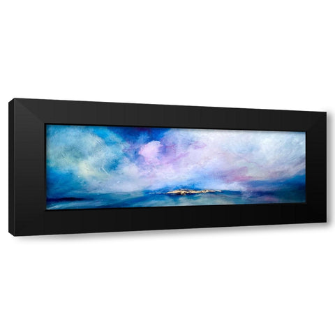 Bright Seascape Lumiere Black Modern Wood Framed Art Print with Double Matting by Debs, Emma Catherine