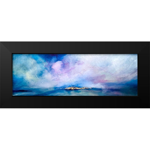 Bright Seascape Lumiere Black Modern Wood Framed Art Print by Debs, Emma Catherine