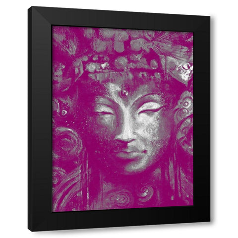 Buddha 2 Black Modern Wood Framed Art Print by Debs, Emma Catherine