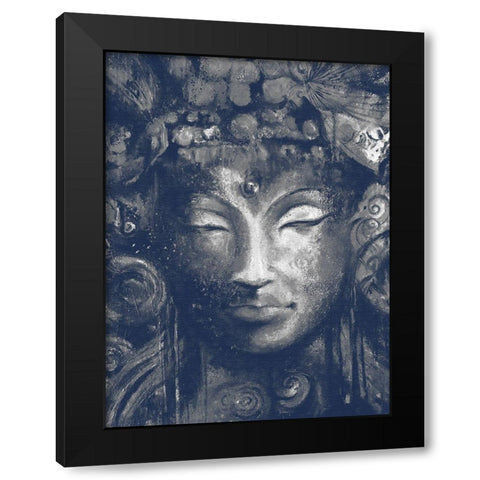 Buddha 1 Black Modern Wood Framed Art Print by Debs, Emma Catherine