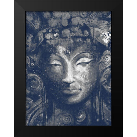 Buddha 1 Black Modern Wood Framed Art Print by Debs, Emma Catherine