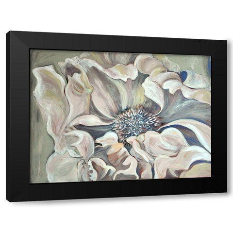 Pale Flower Black Modern Wood Framed Art Print with Double Matting by Debs, Emma Catherine