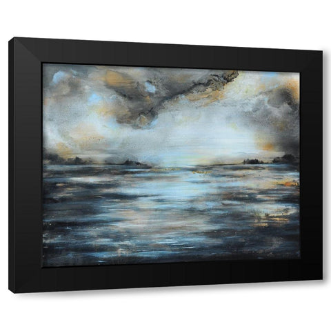 Light and Clouds Black Modern Wood Framed Art Print with Double Matting by Debs, Emma Catherine