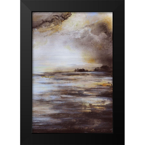 Light and Shadow Black Modern Wood Framed Art Print by Debs, Emma Catherine