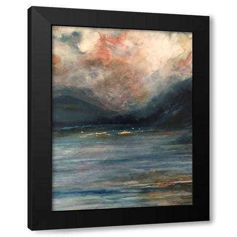 Tryptich 2 Black Modern Wood Framed Art Print with Double Matting by Debs, Emma Catherine