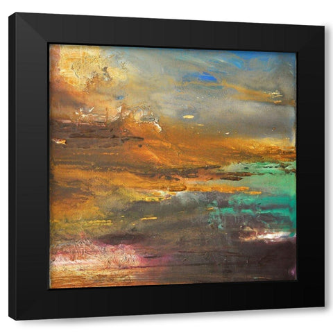 Primordial Vista 1 Black Modern Wood Framed Art Print with Double Matting by Debs, Emma Catherine