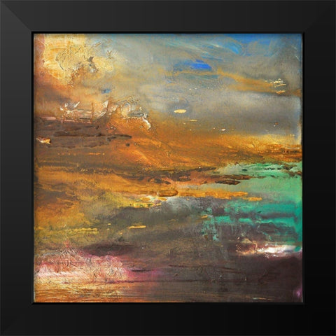 Primordial Vista 1 Black Modern Wood Framed Art Print by Debs, Emma Catherine