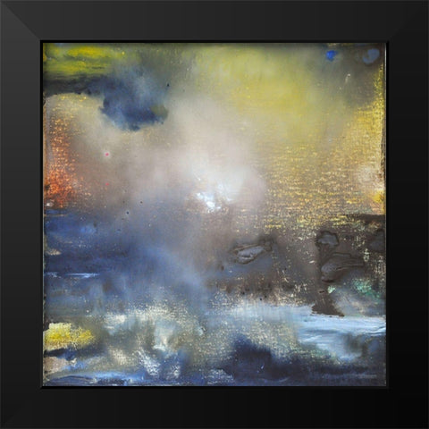 Primordial Vista 2 Black Modern Wood Framed Art Print by Debs, Emma Catherine