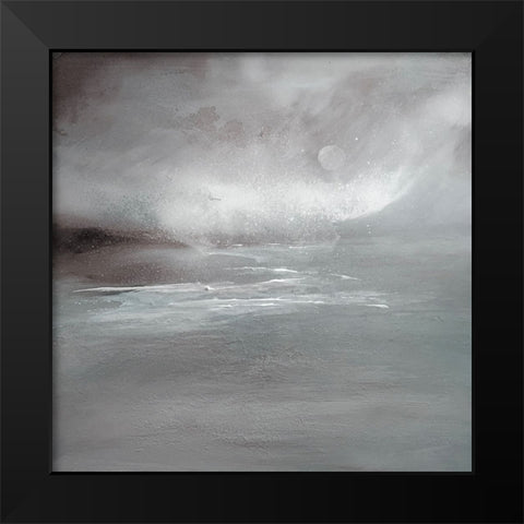 Tranquil Waters Black Modern Wood Framed Art Print by Debs, Emma Catherine