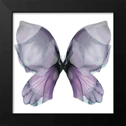Floral Butterfly 3 Black Modern Wood Framed Art Print by Debs, Emma Catherine