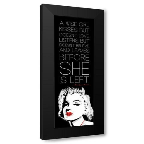 Monroe Black Modern Wood Framed Art Print with Double Matting by Rodriquez Jr, Enrique
