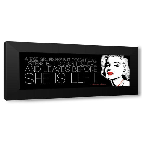 Monroe A Black Modern Wood Framed Art Print by Rodriquez Jr, Enrique