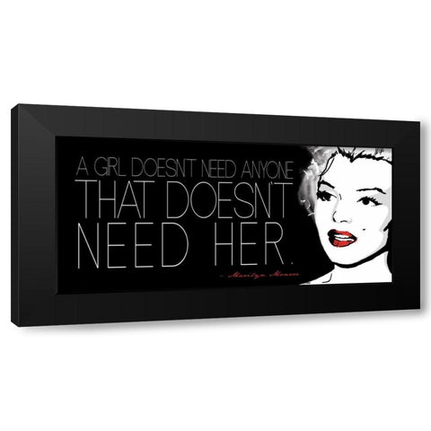 Monroe H Black Modern Wood Framed Art Print with Double Matting by Rodriquez Jr, Enrique