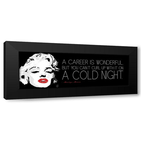 Curl Up Black Modern Wood Framed Art Print with Double Matting by Rodriquez Jr, Enrique