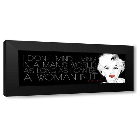 I Dont Mind Black Modern Wood Framed Art Print by Rodriquez Jr, Enrique