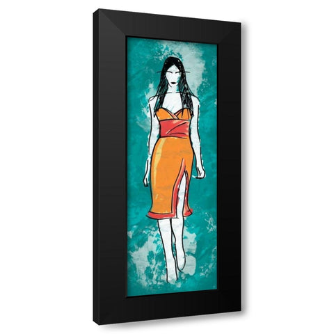 Runway Style Black Modern Wood Framed Art Print with Double Matting by Rodriquez Jr, Enrique