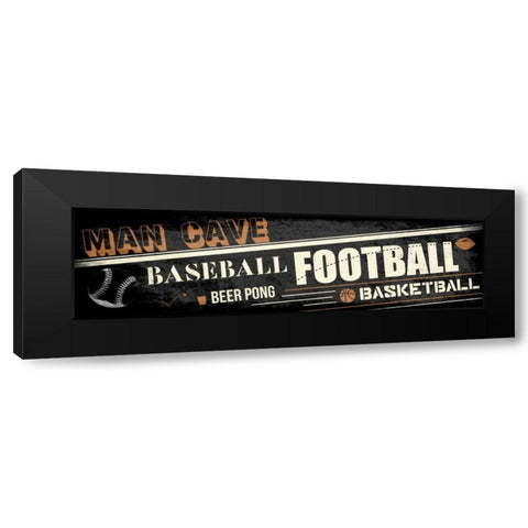 Mancave A Black Modern Wood Framed Art Print with Double Matting by Rodriquez Jr, Enrique