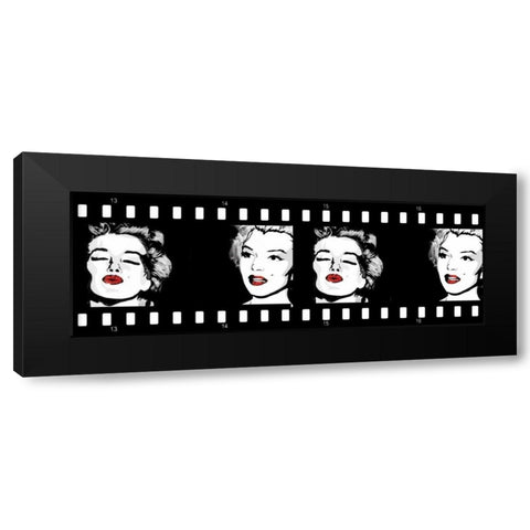 Monroe Strip 3 Black Modern Wood Framed Art Print with Double Matting by Rodriquez Jr, Enrique