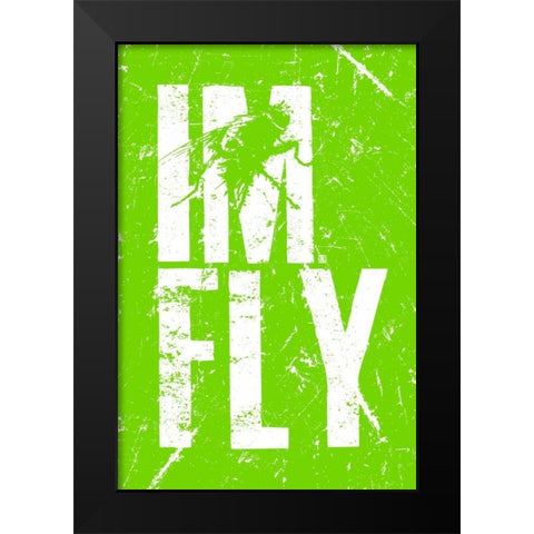 IM FLY 3 Black Modern Wood Framed Art Print by Rodriquez Jr, Enrique