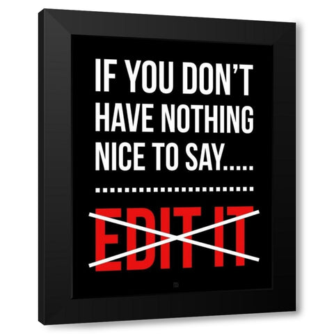 Edit It A Black Modern Wood Framed Art Print with Double Matting by Rodriquez Jr, Enrique