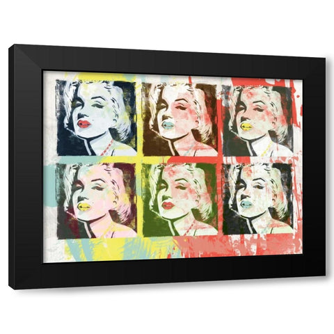 Monroe Painted A2 Black Modern Wood Framed Art Print with Double Matting by Rodriquez Jr, Enrique