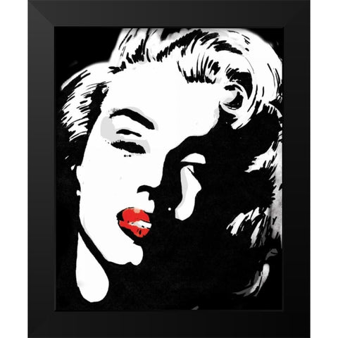 Monroe 7 Black Modern Wood Framed Art Print by Rodriquez Jr, Enrique