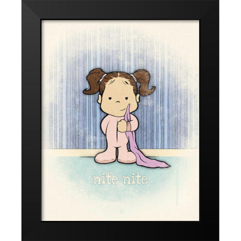 Niara 3 Black Modern Wood Framed Art Print by Rodriquez Jr, Enrique