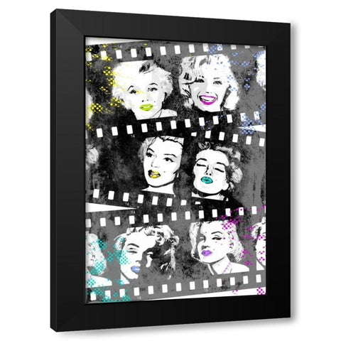 Monroe Strip 5 Black Modern Wood Framed Art Print by Rodriquez Jr, Enrique