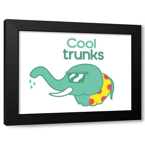Cool Trunks Black Modern Wood Framed Art Print with Double Matting by Rodriquez Jr, Enrique