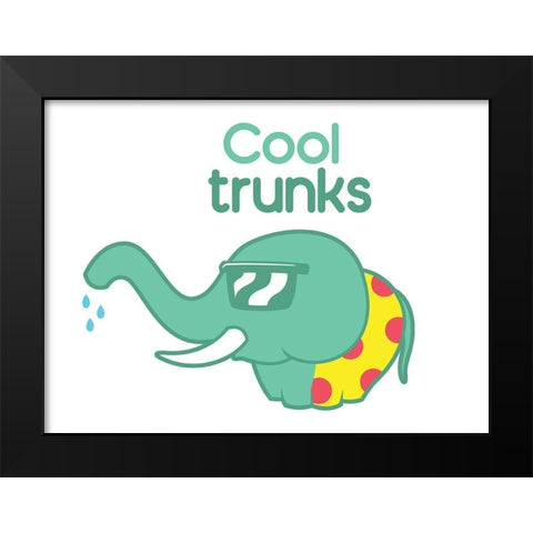 Cool Trunks Black Modern Wood Framed Art Print by Rodriquez Jr, Enrique