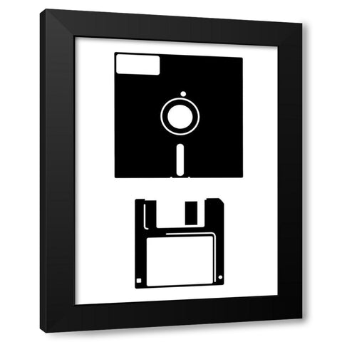 Computer Entertainment Black Modern Wood Framed Art Print with Double Matting by Rodriguez, Enrique