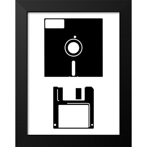 Computer Entertainment Black Modern Wood Framed Art Print by Rodriguez, Enrique