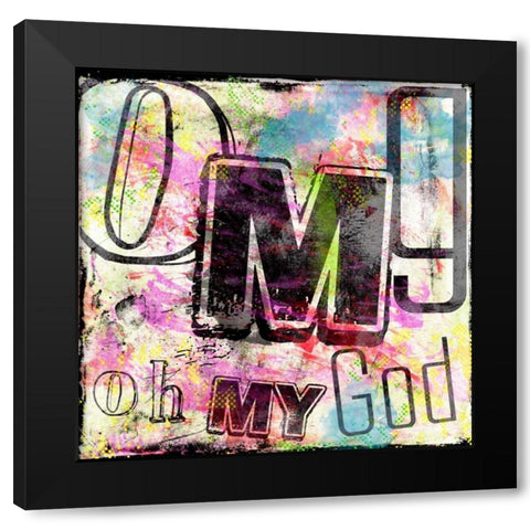 OMG Black Modern Wood Framed Art Print with Double Matting by Rodriquez Jr, Enrique