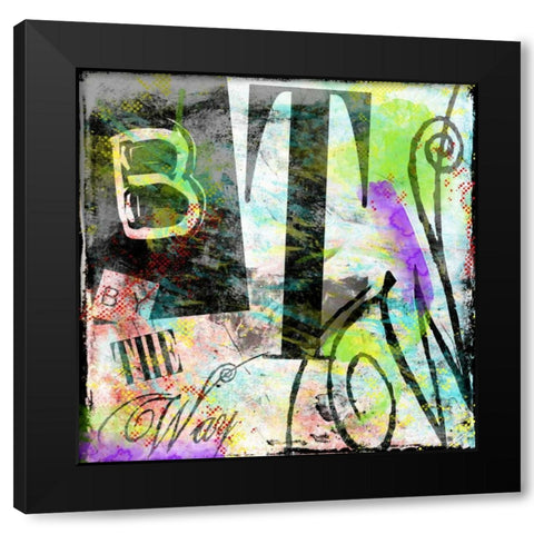 BTW Black Modern Wood Framed Art Print with Double Matting by Rodriquez Jr, Enrique