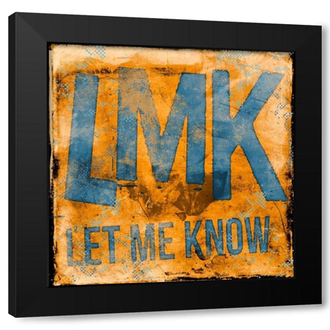 LMK D Black Modern Wood Framed Art Print with Double Matting by Rodriquez Jr, Enrique