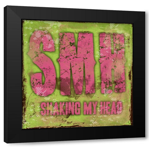 SMH Black Modern Wood Framed Art Print by Rodriquez Jr, Enrique