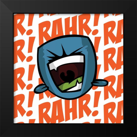 Rahr Black Modern Wood Framed Art Print by Rodriquez Jr, Enrique