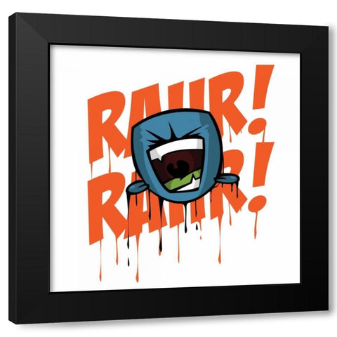 Rahr 1 Black Modern Wood Framed Art Print by Rodriquez Jr, Enrique