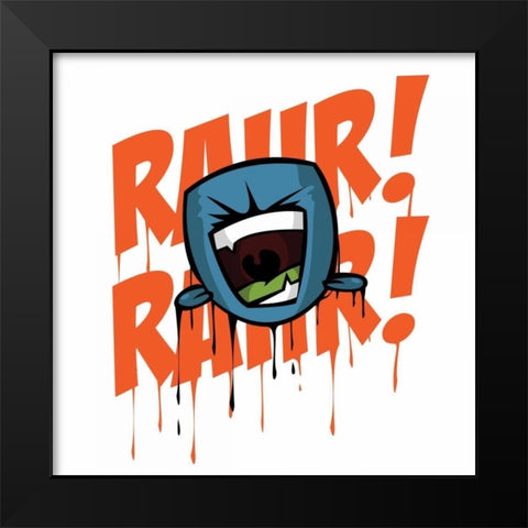 Rahr 1 Black Modern Wood Framed Art Print by Rodriquez Jr, Enrique
