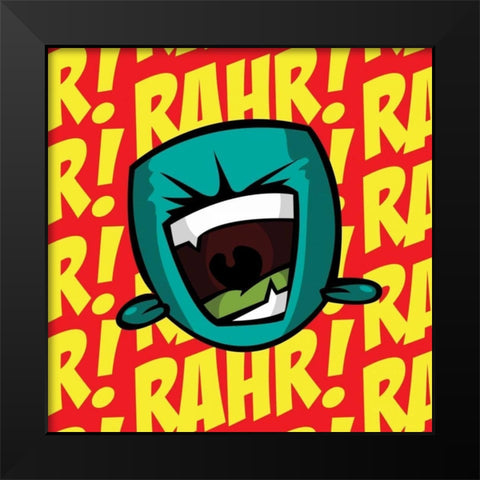 Rahr B2 Black Modern Wood Framed Art Print by Rodriquez Jr, Enrique