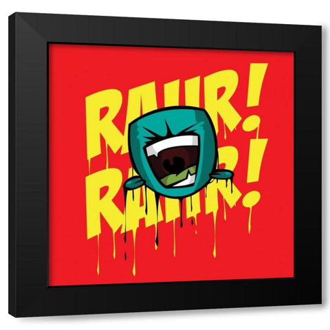 Rahr 2 Black Modern Wood Framed Art Print by Rodriquez Jr, Enrique
