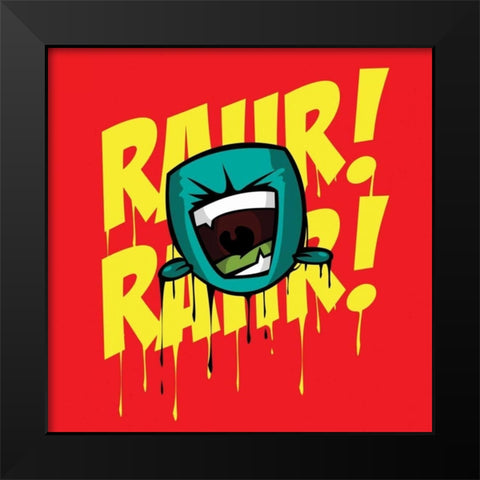 Rahr 2 Black Modern Wood Framed Art Print by Rodriquez Jr, Enrique