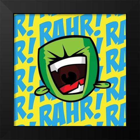 Rahr C2 Black Modern Wood Framed Art Print by Rodriquez Jr, Enrique